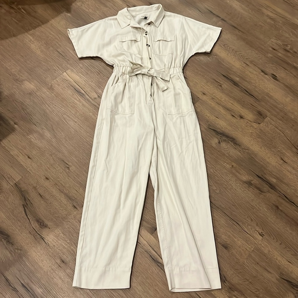 Universal Thread Cream Jumpsuit - image 1